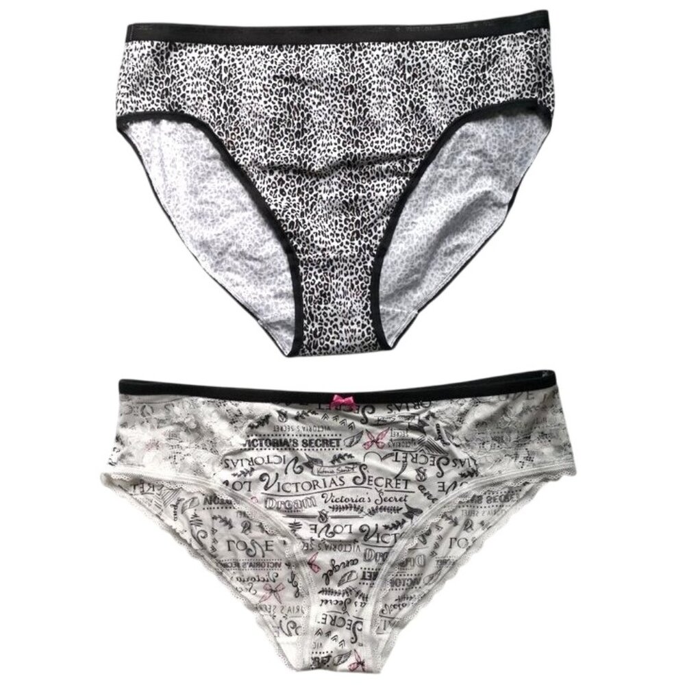 Victoria Secret‎ Safari Leopard Print Cotton High Leg and Hiphugger Panty XL